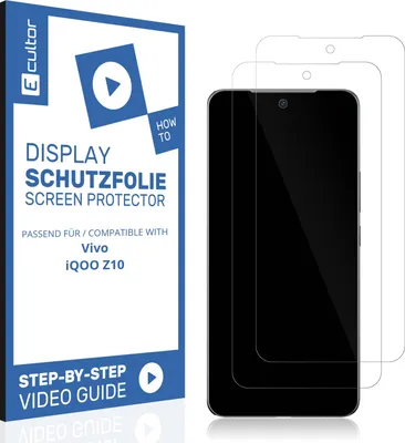 Produktbild von 2x 3D Schutzfolie für Vivo iQOO Z10 Display Folie Flexibel Full Cover