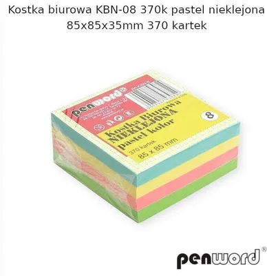 Produktbild von Kostka biurowa pastel 85x85x35mm 370K