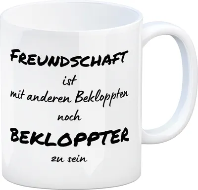 Produktbild von Freundschaft Kaffeebecher mit Spruch