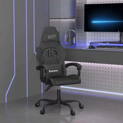 Produktbild von Hochwertig Gaming-Stuhl Schwarz Kunstleder 3143898