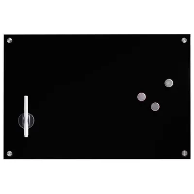 Zdjęcie produktu dla Zeller 11661 Szklana tablica magnetyczna 60,0 x 40,0 cm czarna