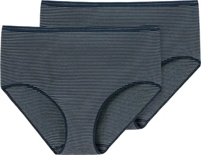 Produktbild von Schiesser Damen 2 er Pack Midi Gr. 36  nachtblau