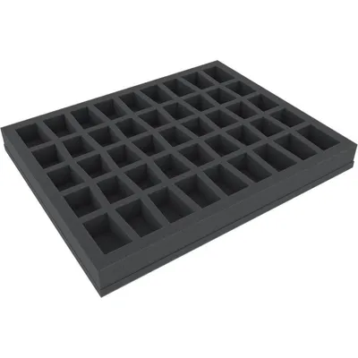Produktbild von 35 mm Schaumstoffeinlage mit 45 Fächern für Miniaturen, C-slot
