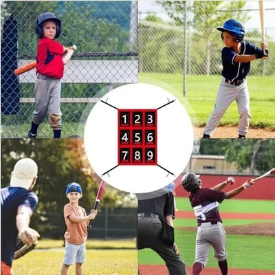 Produktbild von Pitching-Netz mit Schlagzone für Baseball- und Softball-Training im Innen- und Außenbereich