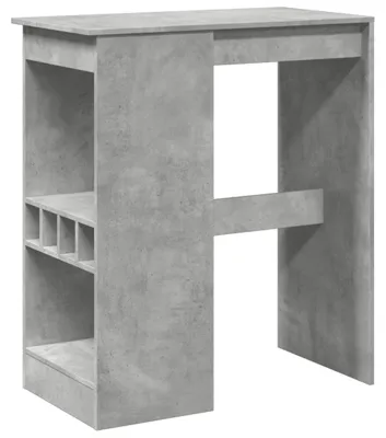 Obrázek produktu pro vidaXL Barový stůl s policí betonový šedý 90x47,5x103,5 cm materiál na bázi dřeva