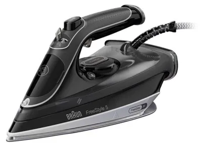 Produktbild von Dampfbügeleisen Braun FreeStyle 5 SI5188BK, 2800 W, EloxalPlus, Schwarz