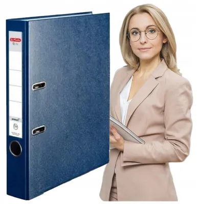 Produktbild von Herlitz Aktenordner A4 5cm PP Blau für Büroorganisation
