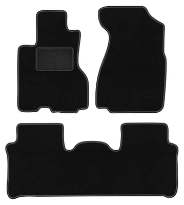 Produktbild von Velours-Fußmatten für Honda CR-V II 2001-2006 (SUV) – 4-tlg, Schwarz, passgenau – Wielganizator LUX