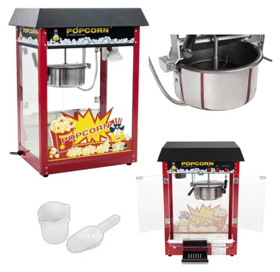 Produktbild von Bar-Popcornmaschine mit schwarzem Deckel