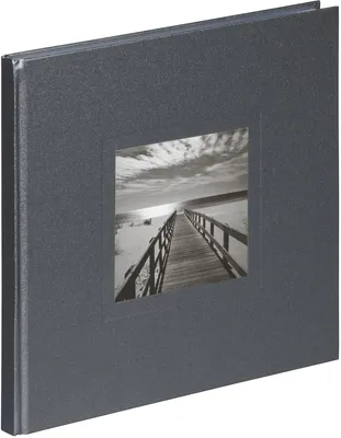 Produktbild von Pagna Gedenkbuch 25x25cm Meer 128S grau