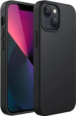 Productafbeelding van Siliconen hoesje voor iPhone 13 Pro Max, zwart