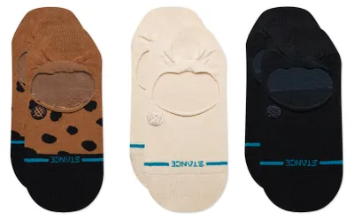 Produktbild von Stance Leopard No Show Socken 3 Pack Brown