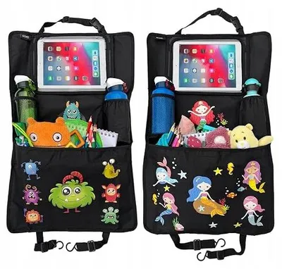Zdjęcie produktu dla Organizer na fotel samochodowy dla dzieci uchwyt tablet monster truck