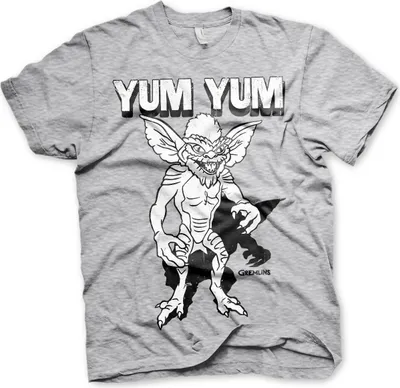 Produktbild von Gremlins Yum Yum T-Shirt - XX-Large - Heather-Grey