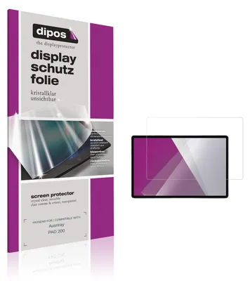 Produktbild von 2x Schutzfolie für Ausriray PAD 200 klar Displayschutzfolie Folie Display Schutz dipos