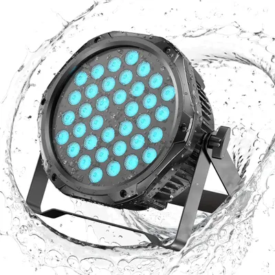 Produktbild von LED-PAR-Scheinwerfer - DMX512-Bühnenlicht - 36 RGB-LEDs - IP65 wasserdicht - Stroboskop - 70 W - EU-Stecker