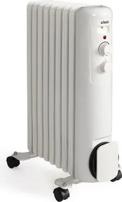Image de Radiateur bain d'huile 2000w blanc - Livoo - DOM502W -