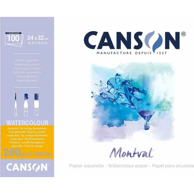 Produktbild von Canson Aquarellblock - 200 g/m² - A4