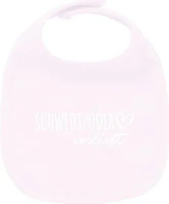 Produktbild von Huuraa Unisex Babylatz Schwedt Oder verliebt Geschenk Babypink  Baumwolle Schwedt Oder Mitbringsel