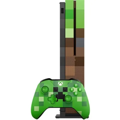 Produktbild von Microsoft Xbox One S Minecraft Limited Edition Bundle 1TB, Xbox One S, Weiß, 8192 MB, DDR3, AMD Jaguar, AMD Radeon