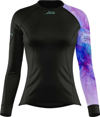 Obrázek produktu pro Dámské funkční triko s dlouhým rukávem PURPLE černá Bamboo Thermo - Fialová / XL