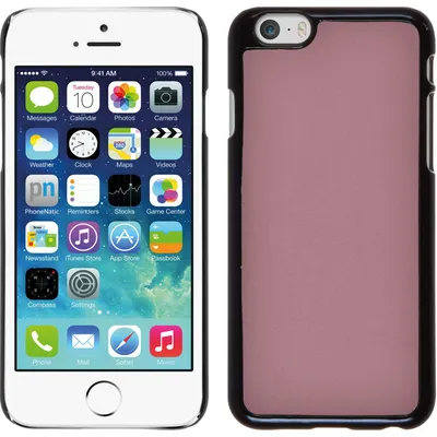 Produktbild von PhoneNatic Case kompatibel mit Apple iPhone 6s / 6 - Hülle rosa Lederoptik Hard-case + 2 Schutzfolien