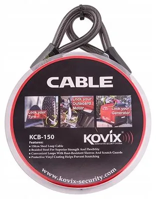 Produktbild von KOVIX KCB-150 Stahlseil Schloss Diebstahlschutz Motorrad