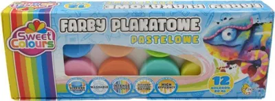 Immagine prodotto di Poster paints pastello 12 colori 20ml