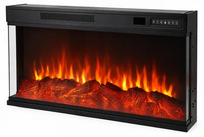 Obrázok produktu pre Ikodm, panoramatický elektrický krb, 36 palcov, 900/1800 W, diaľkové ovládanie, WiFi