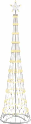 Immagine prodotto di vidaXL Albero di Natale LED Bianco caldo 51 x 51 x 190 cm Metallo