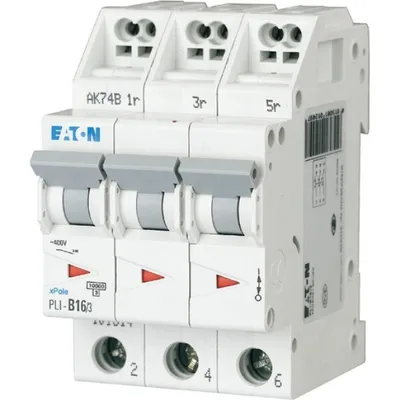 Image de Eaton PLI-C16/3 Disjoncteur miniature de type C (101321)