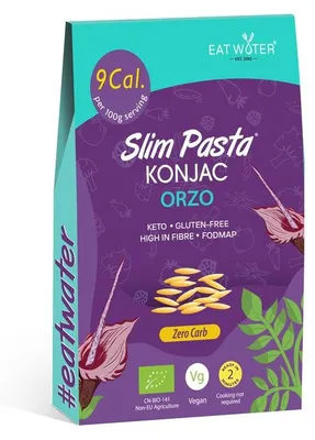 MAKARON (KONJAC) W KSZTAŁCIE ORZO BEZGLUTENOWY BIO 270 g (200 g) - SLIM (EAT WATER)