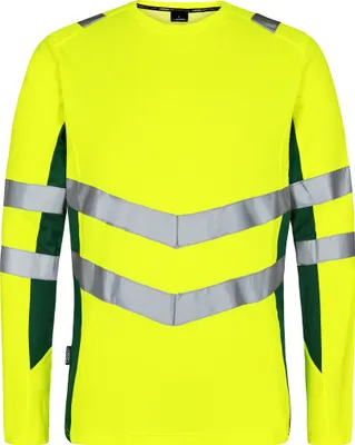 Produktbild von F. Engel Safety Langarm-Shirt, Gelb/Grün, Gr. XL