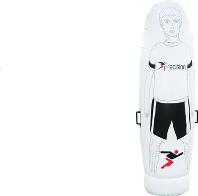 Obrázek produktu pro Precision - Pánská/dámská nafukovací figurína fotbalisty RD498 (175 cm) (bílá/černá)