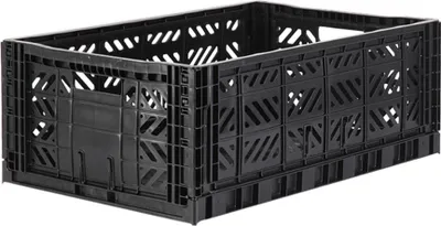 Produktbild von Aykasa Faltbox Klappbox BLACK schwarz maxi
