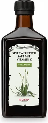 Produktbild von RIVIERA Spitzwegerich Saft mit Vitamin C für ein normales Immunsystem, 250 ml Lösung