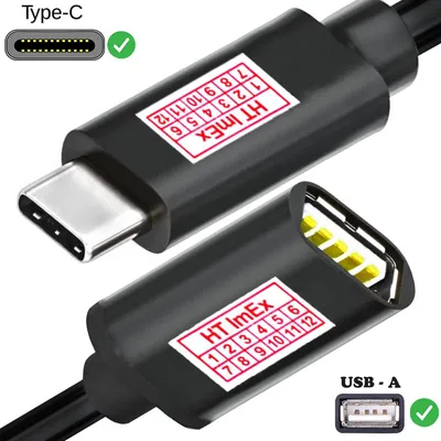 Produktbild von Usb-C-Stecker Auf Usb-A-Buchse Otg Kabel 2.0-Anschluss Usb Typ C - schwarz