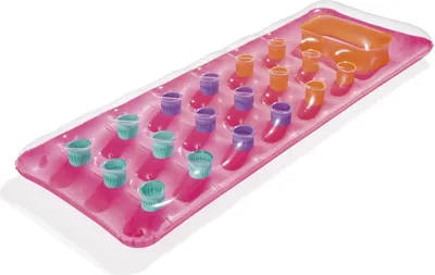 Produktbild von Bestway Luftmatratze Fashion Lounge 188x71cm Schwimmmatratze Luftbett Wasserliege Campingbett Gästebett Badeinsel, Farbe:rosa