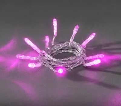 Produktbild von LED Lichterkette 10er pink Batterie Konstsmide 1407-343