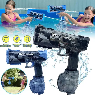 Produktbild von Elektrisch Wasser Pistole Automatische Spritzpistole mit Licht Spielzeug 1200mAh