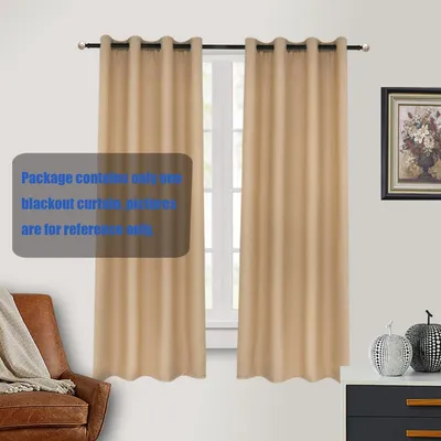 Zdjęcie produktu dla Zasłona akustyczna, 90 x 210 cm, kolor kremowy, zapewniająca prywatność, termoizolacyjna, idealna do sypialni, może służyć jako przegroda, możliwość prania