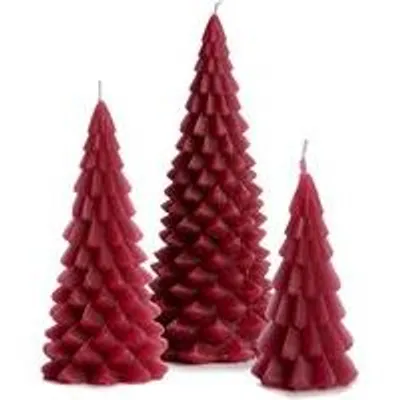 Cactula Weihnachtsbaum-Figurenkerzen – Raspberry – 3 Stück