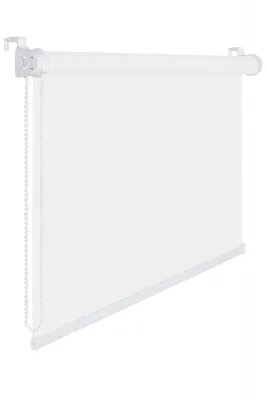 Produktbild von Fensterrollo 85 cm Breite 175 cm lang weiß Verdunklung 50 % Sichtschutzrollo inkl. Seilzug Fenster R
