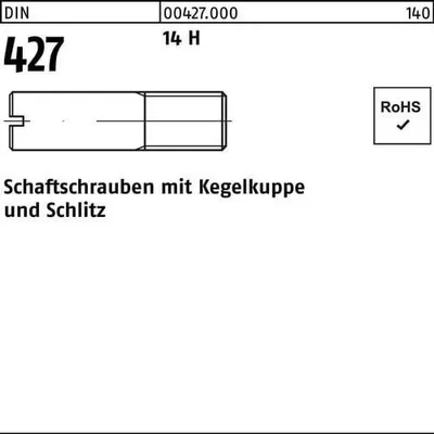 Produktbild von Reyher  Schaftschrauben DIN 427 14 H M 5 x 16 004270000050016 (100 Stück)