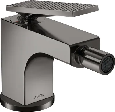 Produktbild von hansgrohe AXOR Citterio Bidetmischer, Rautenschliff, Zugstangen-Ablaufgarnitur, Ausladung 112mm, 39201330