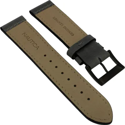 Produktbild von Nautica Chronograph Herren > Uhrenarmband 22mm Leder grau > A18720G
