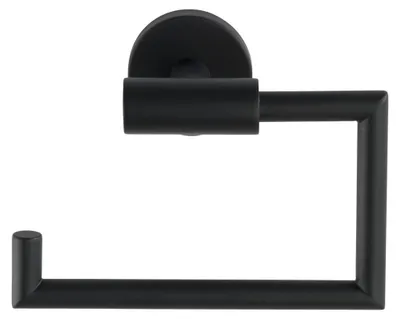 Productafbeelding van WENKO Toiletpapierhouder voor toiletrol, model BOSIO, zwart. Geschikt voor gastentoiletten en andere accessoires voor het toilet