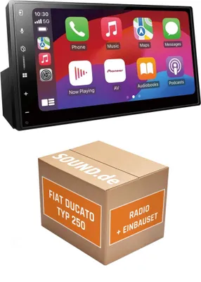 Produktbild von Autoradio Einbaupaket Pioneer SPH passend für Fiat Ducato III Typ 250 (11/2021-2025) | Apple CarPlay Android Auto