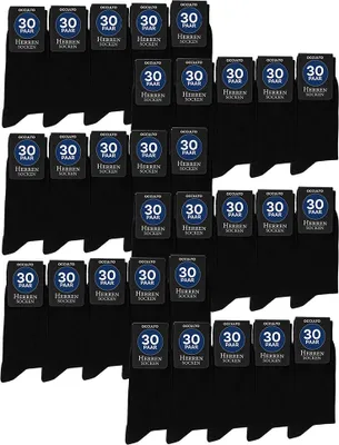 Produktbild von Occulto Herren Schwarze Socken 10er, 20er, 30er Pack (Modell: Hermann)
