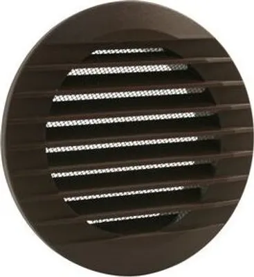 Produktbild von Marley Lüftungsgitter 190 x 150 mm rund, mit Fliegengitter, braun